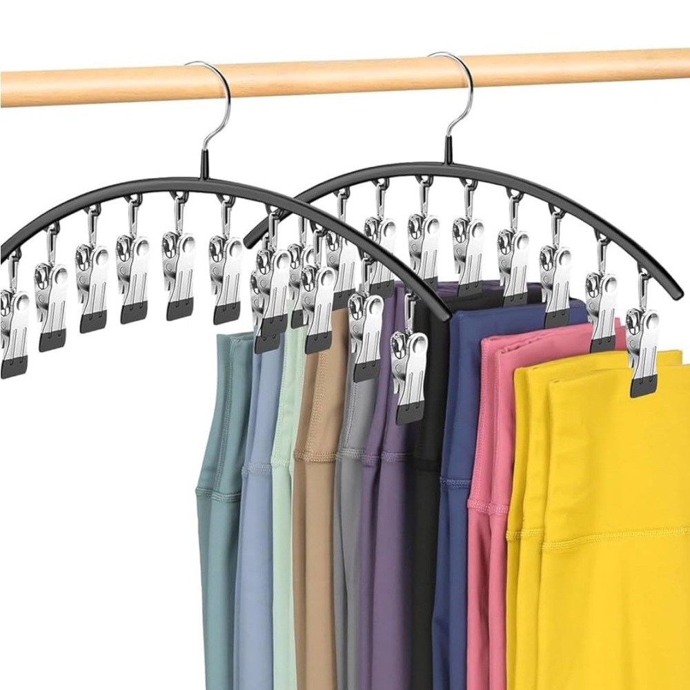 PACK OF 7 Closet hanging organizers for leggings & pants